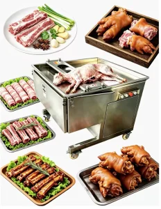 Commercial Automatic Ribs Cutting Machine Multifunctional Meat Bone Cutter for Pork Beef Chicken Processing