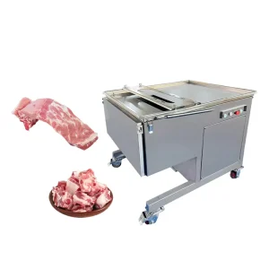 Commercial Automatic Whole Pork Ribs Cube Cutter for Pig Trotters Ribs Cutting Machine
