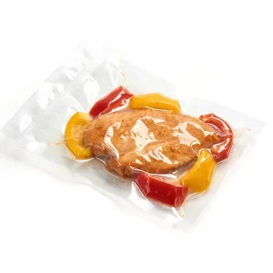 Commercial Grade Beef Jerky Vacuum Bag PA/PE Material Embossed Surface with Gravure Printing for Freezer Use