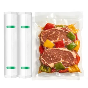Commercial Grade Beef Jerky Vacuum Pack Pouch Embossed Surface with Gravure Printing for Freezer Use