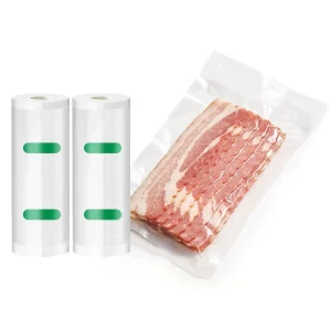 Commercial Grade Beef Jerky Vacuum Pouch Custom Size Food Bag with Gravure Printing for Freezer Use Pet Food & Sushi Packaging