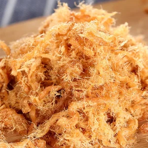 Commercial Low Fat Pork Chicken Floss Spicy Instant Ready to Eat Meat Snacks in Bag for Sushi and Baking