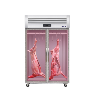 Commercial Refrigerated Meat Display Cabinet for Fresh Storage Vertical Cold Meat Sour Beef Display Cabinet