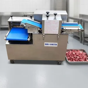 Commercial Small Electric Meat Cube Dicer Automatic 304 Stainless Steel Chicken Duck Fish Chopping Dicing Machine Fresh Meat