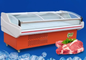 Commercial Supermarket Refrigerated Fresh Meat and Cooked Food Display Case