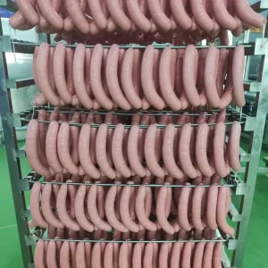 Convenient Instant Baked Roast Pork Sausages Salty Flavor 10kg Frozen Storage Casing
