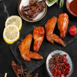 Crispy Charcoal Grilled Honey Sauce Wings