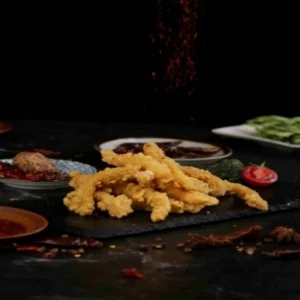 Crispy Spicy Homemade Fried Chicken Fritters with Artisanal Seasoning