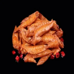 Crispy Spicy Roasted Chicken Wing Tips in Traditional Style