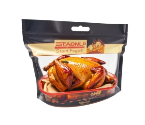 Custom Design HALAL Clear Plastic PE Roasted Turkey Grilled Packing Bag Shrink Wrap Freeze Vacuum Whole Frozen Chicken Packaging