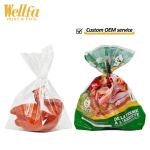 Custom Design HALAL Clear Plastic PE Roasted Turkey Grilled Packing Bag Shrink Wrap Freeze Vacuum Whole Frozen Chicken Packaging