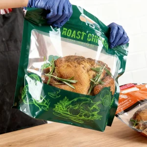 Custom Food Grade Retort Pouch Chicken Roasting Oven Bags with Zipper Top for Food Packaging