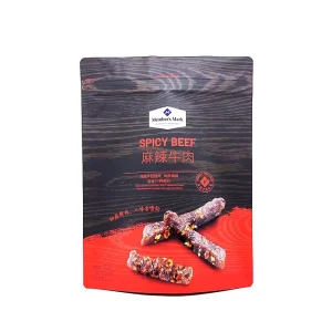 Custom Mylar Zip Beef Jerky Bag Spicy Beef Sticks Packaging Beef Patty Bag Protein Beef Jerky Beef Jerky for Pets