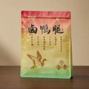 Custom Printed Braised Duck Leg Packaging Pouch Stand Up Zipper Food Grade High Barrier Flexible Packaging Bag OEM ODM
