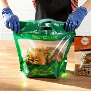 Custom Printed Food Grade Gravure Printing Turkey Retort Pouch for Oven Bags and Microwave Roasted Chicken Packaging