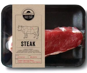 Custom Printed Frozen Chicken Pork Steak Beef Meat Paper Packaging Sleeve