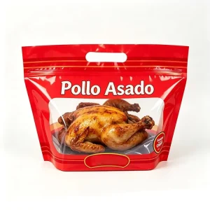 Custom Printed Microwave Resealable Zipper Deli Food Rotisserie Hot Chicken Packaging Whole Fried Roast Chicken Packaging Bag