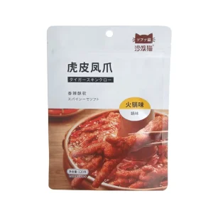Custom Printed Resealable Food Packaging Stand up Aluminized PE Zipper Bag for Fried Chicken Feet