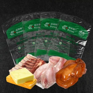Custom Printed Shrink Bags PA PE 55 Micron for Smoked Meat Cheese Fish Packaging Food Grade Leak Proof Bulk Supply Pack