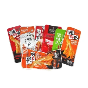 Custom Printing Aluminum Plastic Vacuum Delicatessen Chicken Feet and Duck Feet Packaging Bag