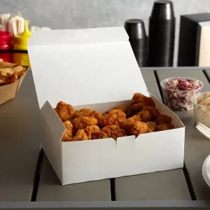 Customized Fast Food Packaging Rice Take Out KFC French Fried Chicken Nuggets Wings Ships Takeaway Lunch Paper Box