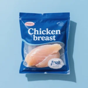 Customized Food Grade Frozen Plastic Bag Frozen PE Back Seal Bag Chicken Breast Plastic Packaging Bag