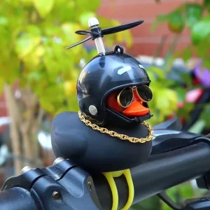 Cute Car Decorations Duck With Hat Necklace Glasses Ducks with Broken Wind for Motorcycle Toy Duck Ornaments