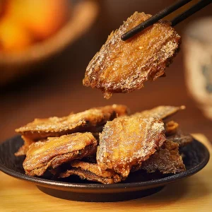 Delicious Seafood Snacks Chinese Fried Crispy Hairtail Fish With Pepper