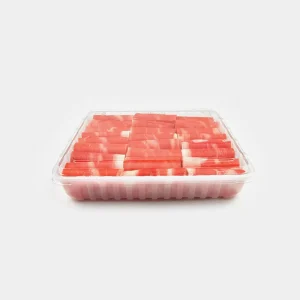 Disposable PET Rectangular Plastic Box Transparent Lid Blister Packaging for Fruit Hot Pot Meat Roll Lamb Agriculture Industrial