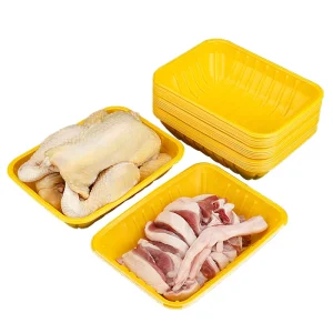 Disposable PP Plastic Tray for Roast Chicken Sushi Salad Pizza & Noodle Packaging
