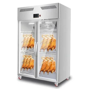 Double door Deluxe Duck Drying Cabinet Air drying Freshness preserving Pigeon Roast Goose Char Siu Blow drying Cabinet 220V 50Hz