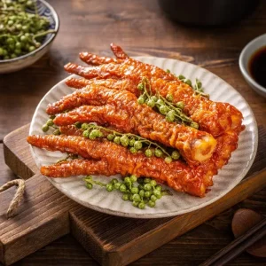 Dried Fried Spicy Tiger Skin Chicken Feet Fragrant Seasoning 200g 300 Days Shelf Life Ready Eat Made Premium OEM ODM