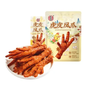 Dried Leisure Snacks Vacuum Packed Chinese Tiger Skin Spicy Chicken Feet
