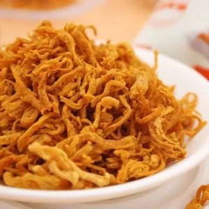 Dried Pork Shredded Meat Strips Semi Soft Salty Bag 75g ODM Factory