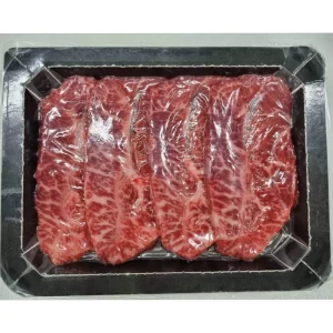 Eco friendly Food Grade MAP Tray Disposable Rectangle Paper Meat Packaging Tray for Fresh Beef Seafood and Salmon