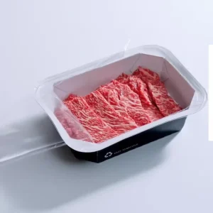 Eco friendly MAP Tray Disposable Paper Meat Packaging Tray for Fresh Beef Seafood