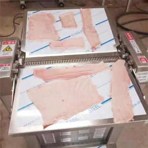 Electric Pork Skin Peeler Separator Machine Meat Peeling Pork Fatty Remove Machine Pork Skin Peeler