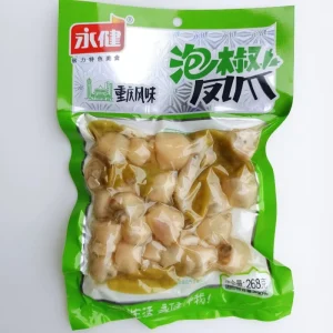 Exotic Ready to Eat Snack Spicy Pickled Chili Chicken Feet 268g/bag