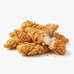 Extra Flaky Fried Chicken Tenders Scaly Texture Breaded Strips Crispy Whole Muscle Chicken For Restaurants
