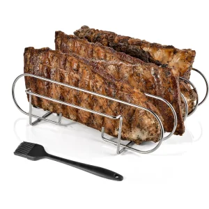 Factory Direct Price Stainless Steel High Quality Rib Racks for Grilling and Smoking
