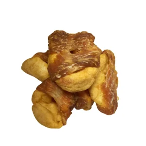 Factory Price Top Grade Healthy Dog Treats Duck Wrapped Apples Meat Strips Skin & Coat Health Dry Pet Snacks For All Life Stages