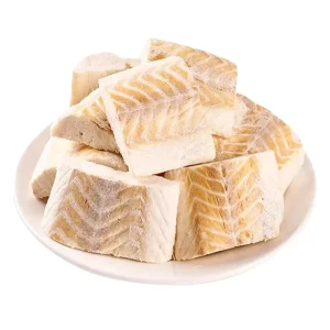 Factory Special Offer Dog Food Freeze Drying Ocean Fish Cod Cube for Dog Treats Freeze Dried Natural Pet Food Snacks