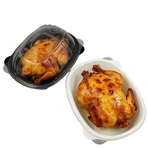 Factory direct Food Grade PP Plastic Disposable Biodegradable Take Away Chicken Food Packaging Tray