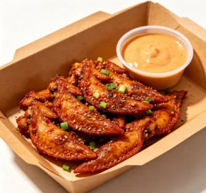 Fast Food Chicken Wing Tips Golden Barbecue Chicken Wing Tips