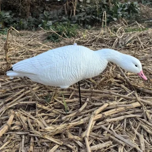 Foldable EVA Snow Goose White Wild Snow Goose Feeding Pose Decoy Duck Hunting Decoy