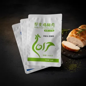 Food Grade Chicken Breast Outer Bags Three Sides Seal Resealable Light Proof Leak Proof Gravure Printed Customizable Size