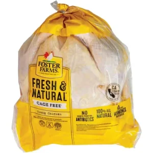 Food Grade LDPE Vacuum Bags 1.8kg 2kg 3kg Smell Proof for Fresh Whole Chicken Pet Food and Sugar Packaging