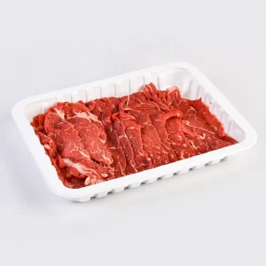 Food Safe Pork Beef Lamb Roll Disposable Meat Roll Packaging Box Plastic Meat Display Trays