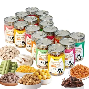 Freeze Dried Pet Treats Chicken Cubes Egg Yolk Safe for Dogs and Cats Teeth Cleaning Pet Snack Snacks