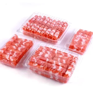Fresh Meat Blister Tray Food Grade PET Leak Proof Refrigerator Safe MOQ 1000pcs